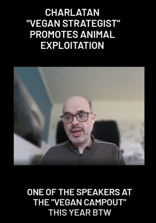 Charlatan "Vegan strategist" promotes animal exploitation (Tobias Leenaert)